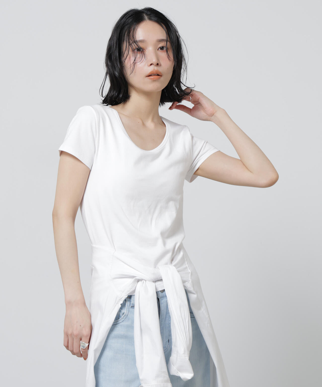 Anti Soaked(R) 汗染み防止カップ付きTシャツ
