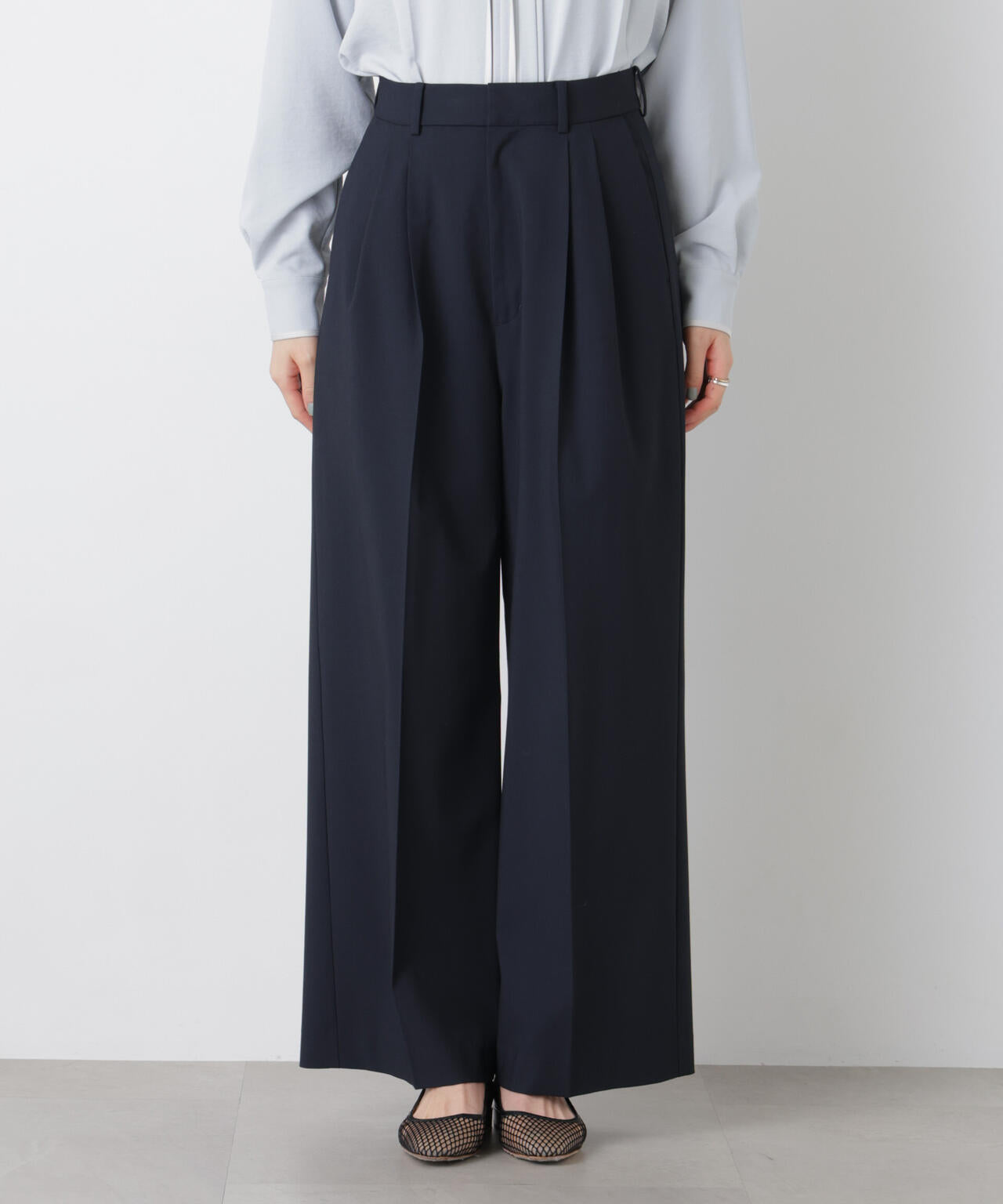 トロストレッチ2タックワイドパンツ(セットアップ可)