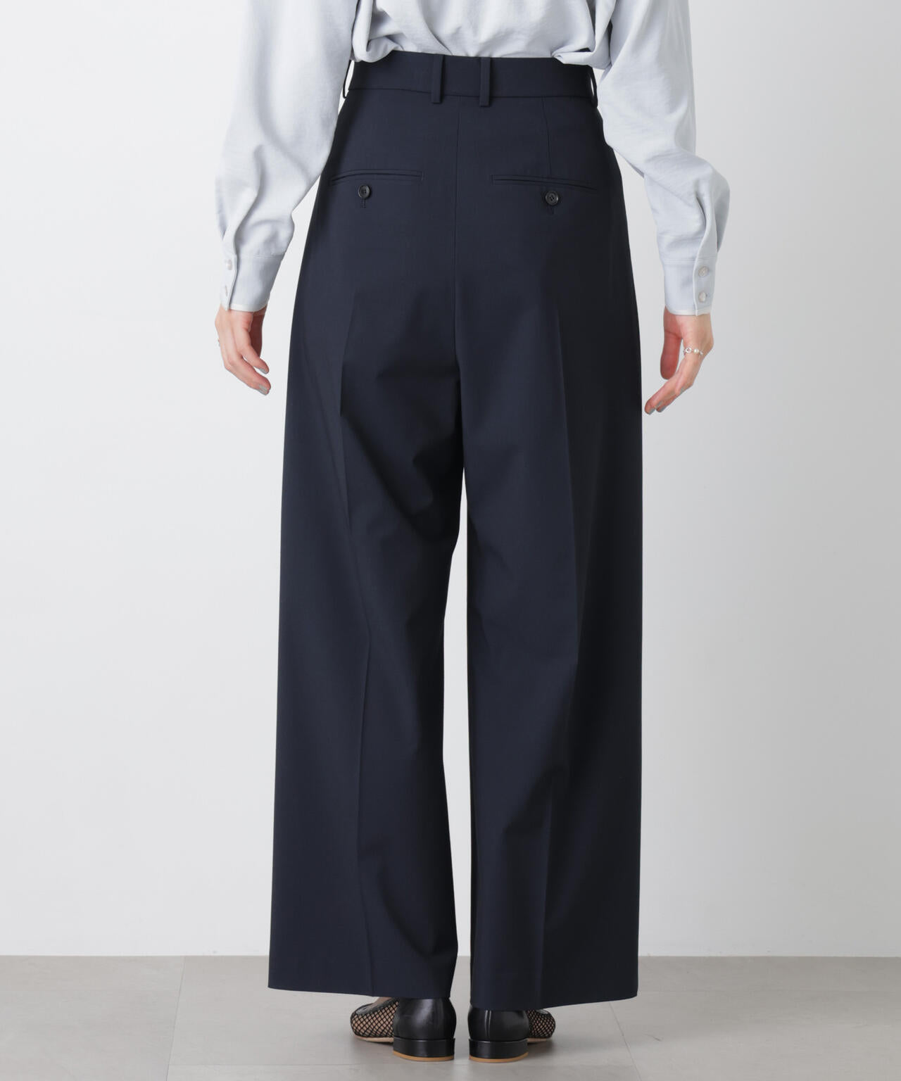 トロストレッチ2タックワイドパンツ(セットアップ可)