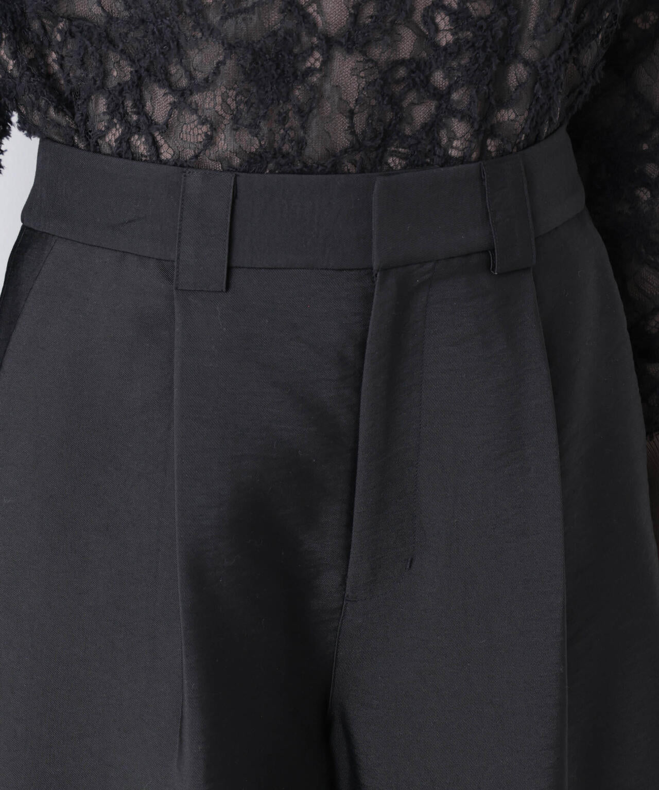 エアリーツイルボリュームキュロットパンツ