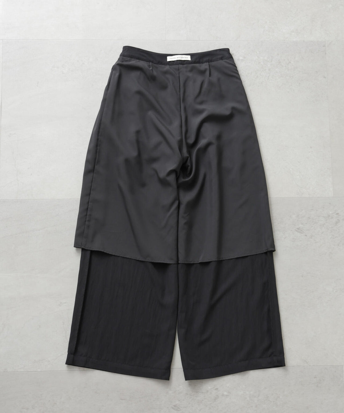 スカーフセットタックワイドパンツ