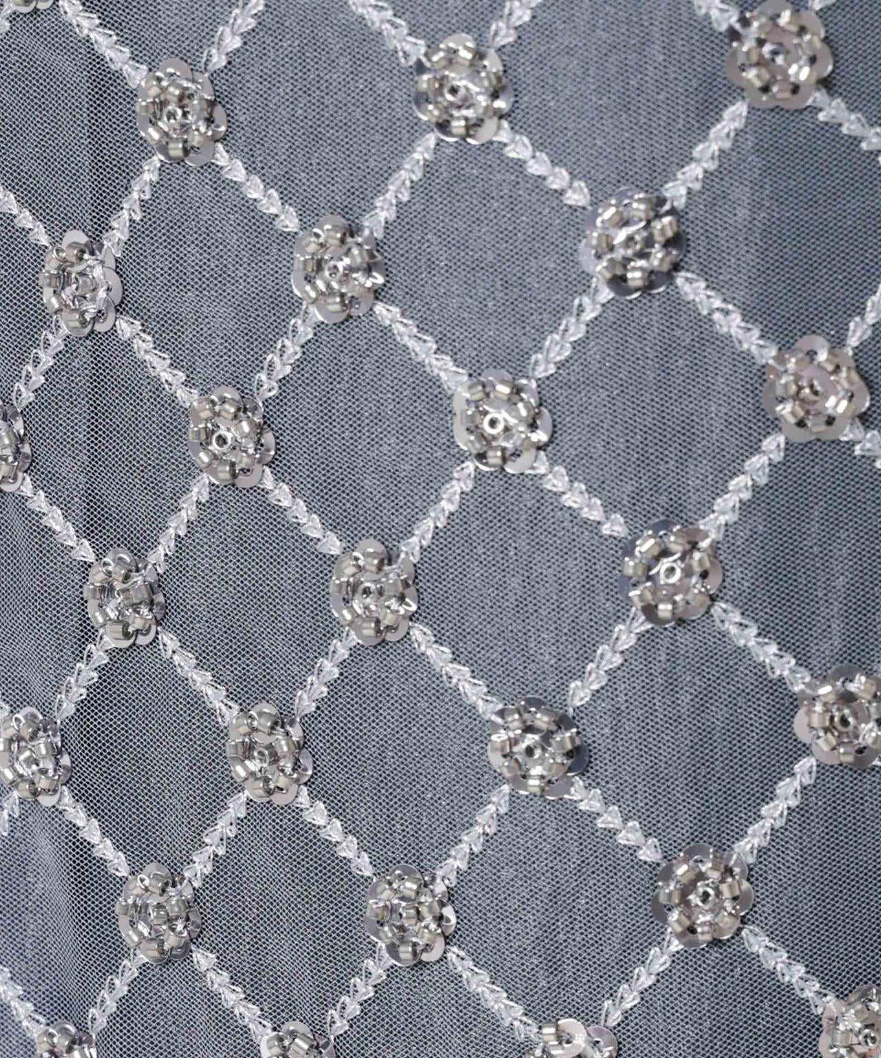 スパンコールビーズ刺繍ラップスカート