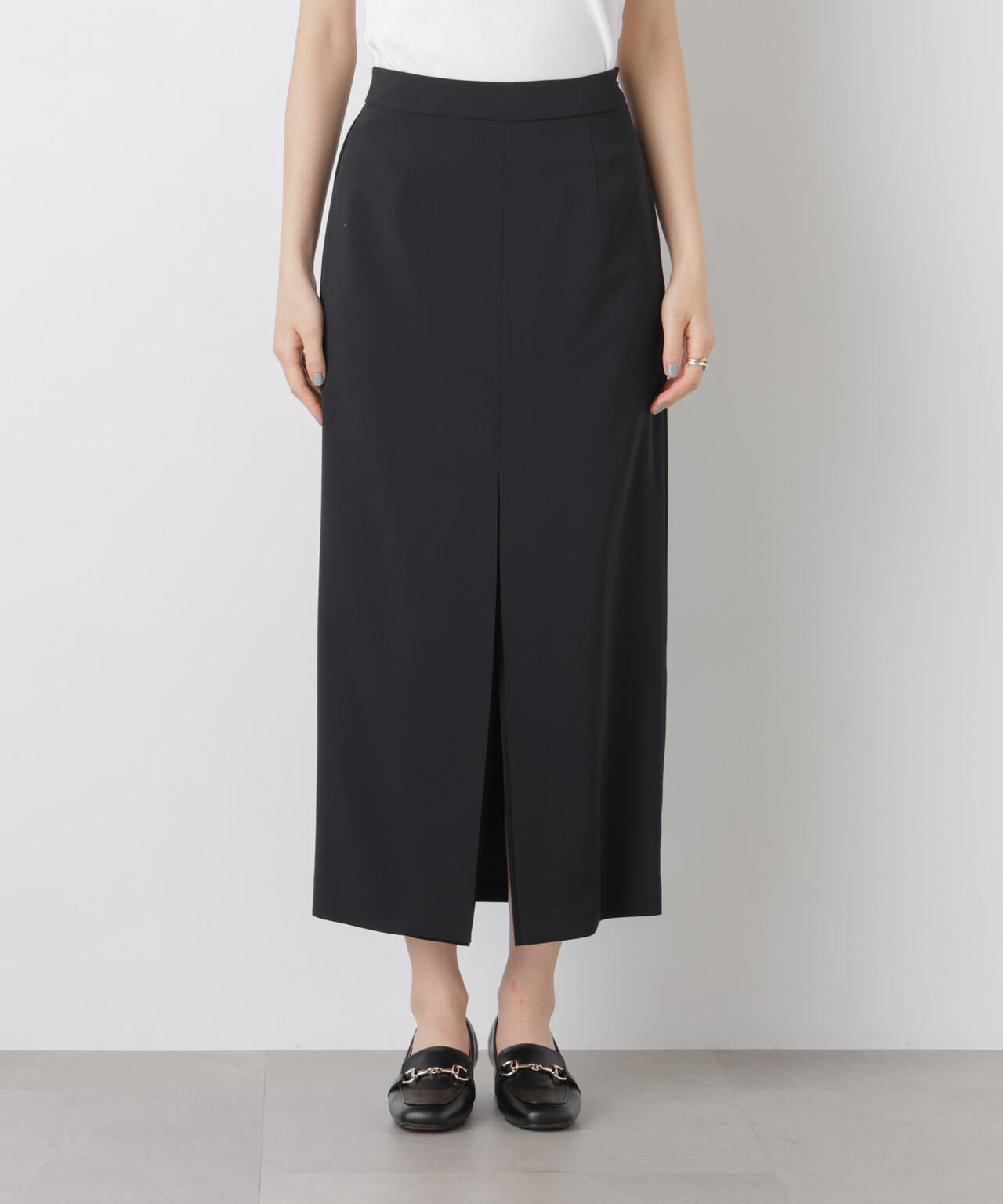 ハイツイストドライタックスリットロングスカート(セットアップ可)