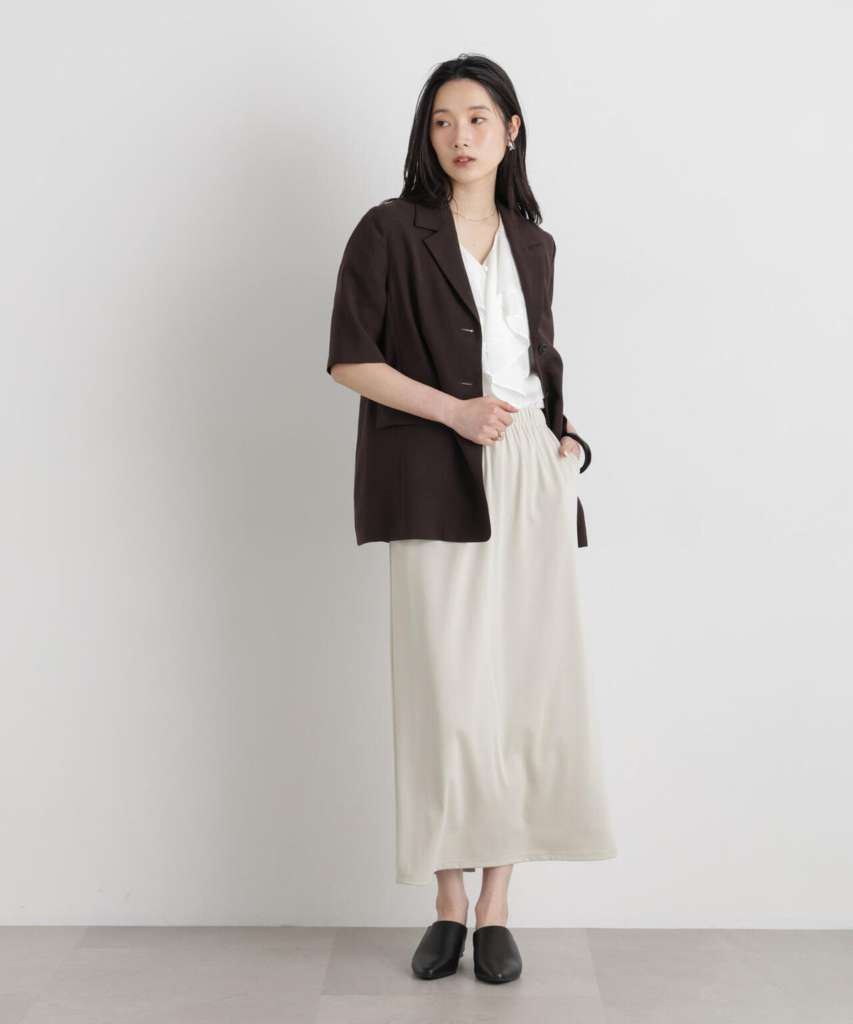 フィブリルレーヨンIラインスカート