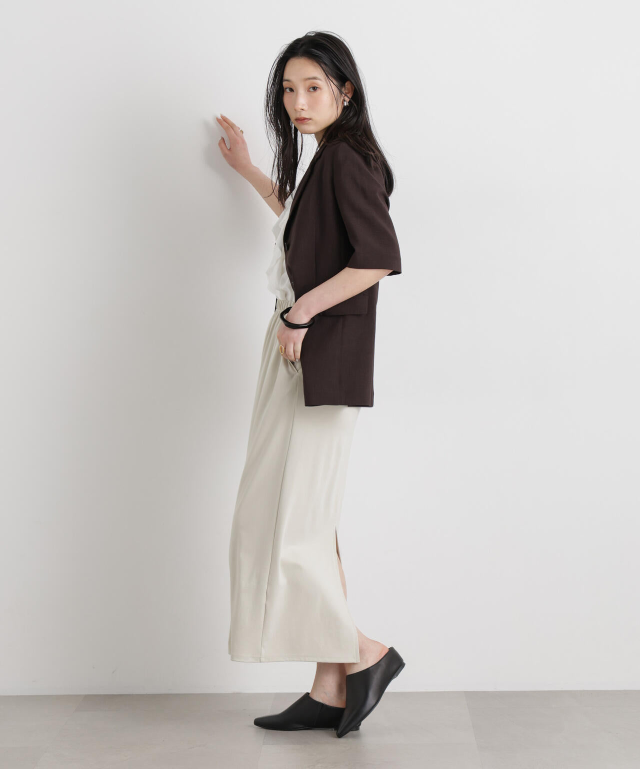 フィブリルレーヨンIラインスカート