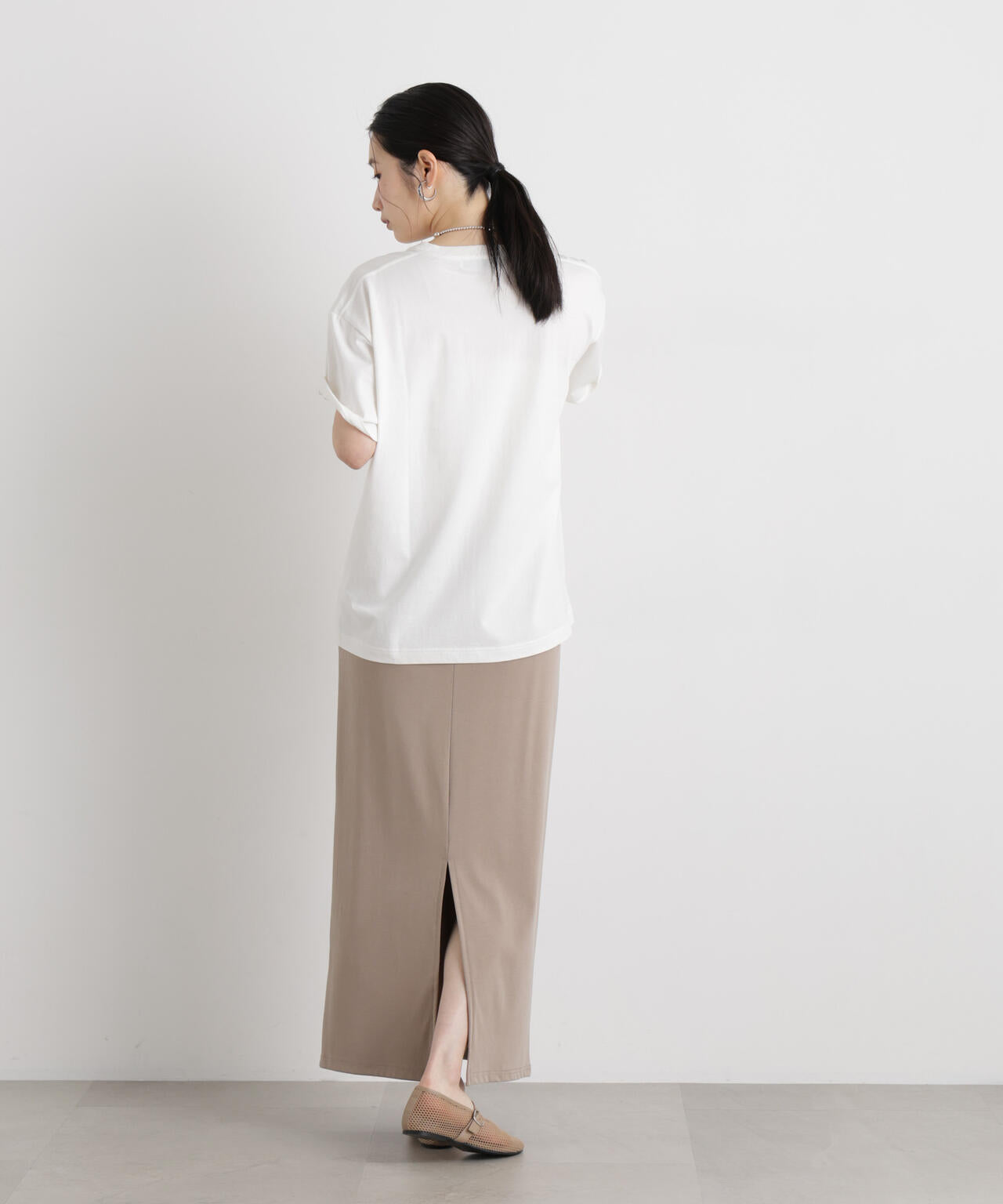 フィブリルレーヨンIラインスカート