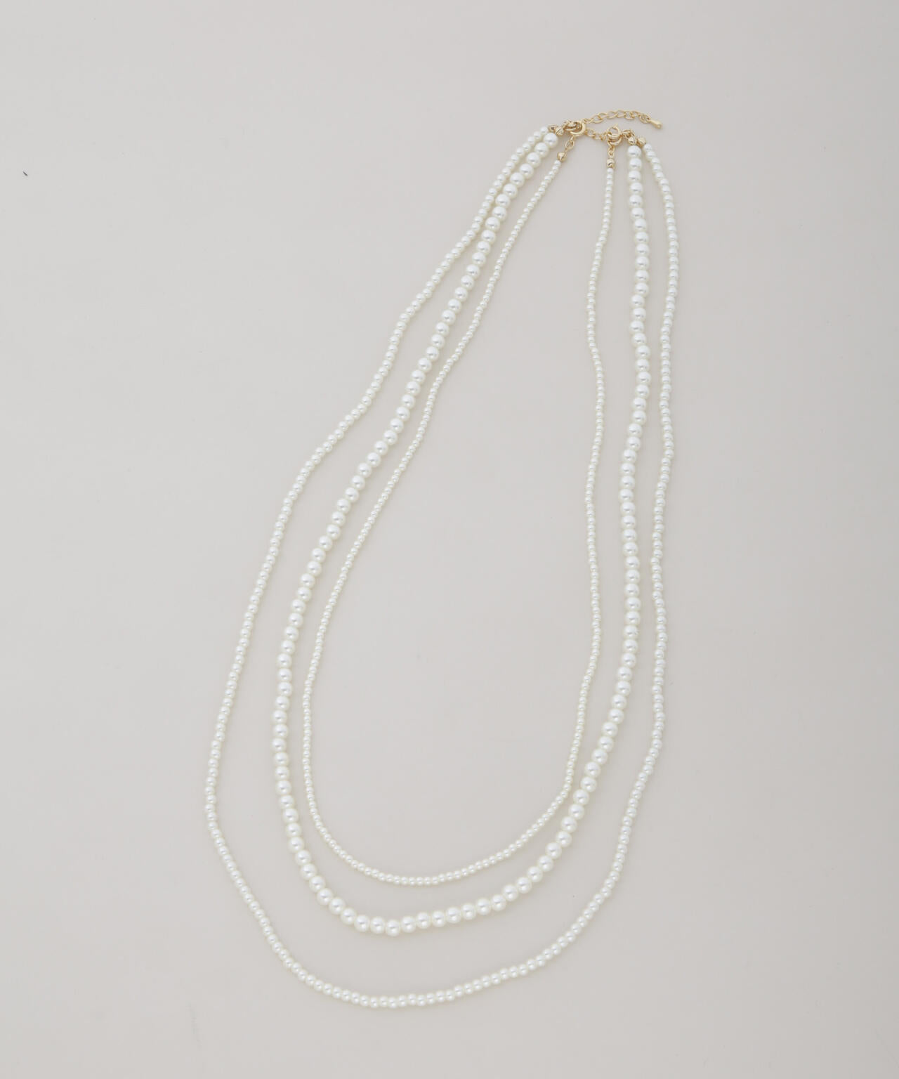 フェイクパールマルチウェイ3連ネックレス