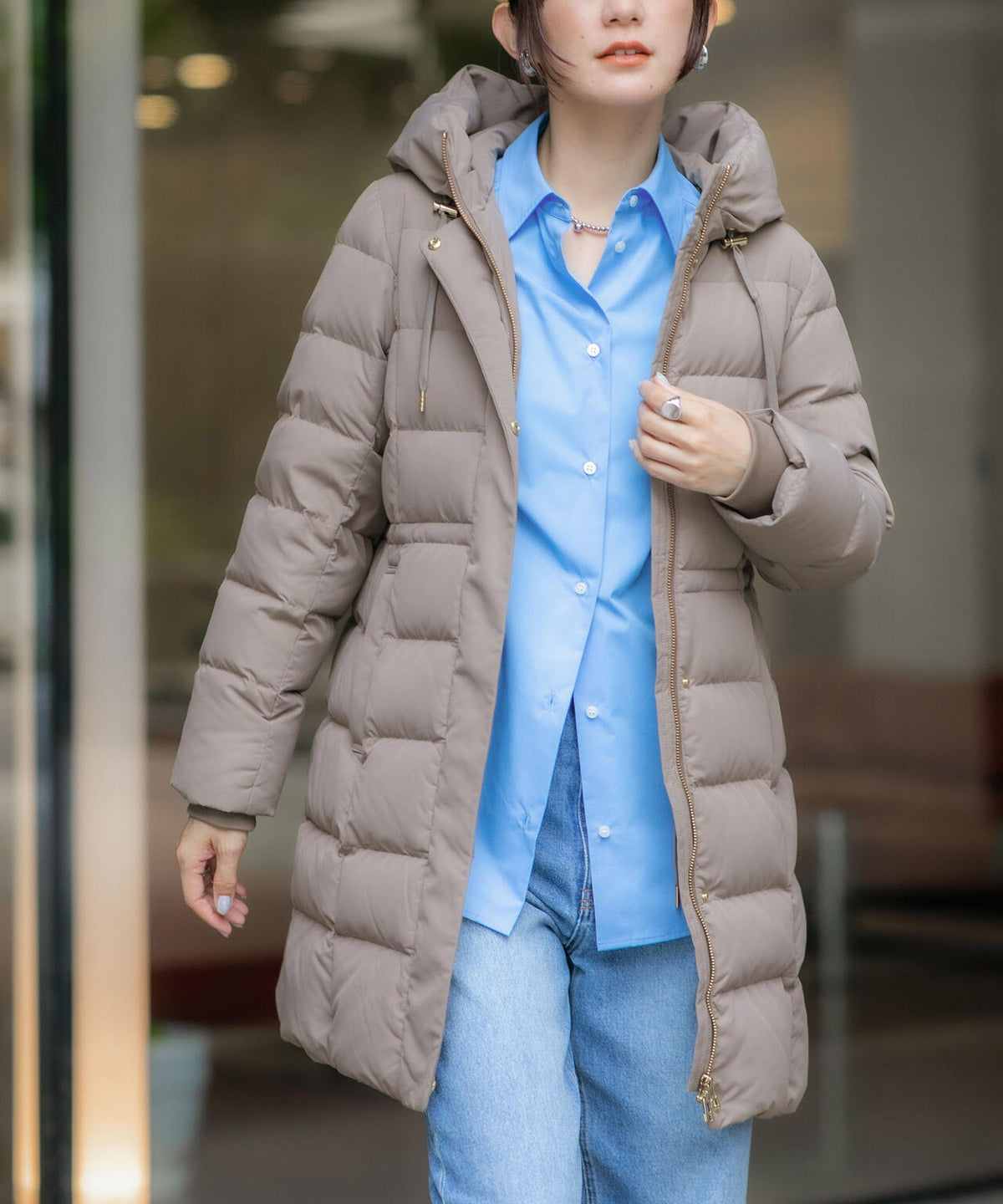 Anewdown(R)ボリュームフードロングダウン