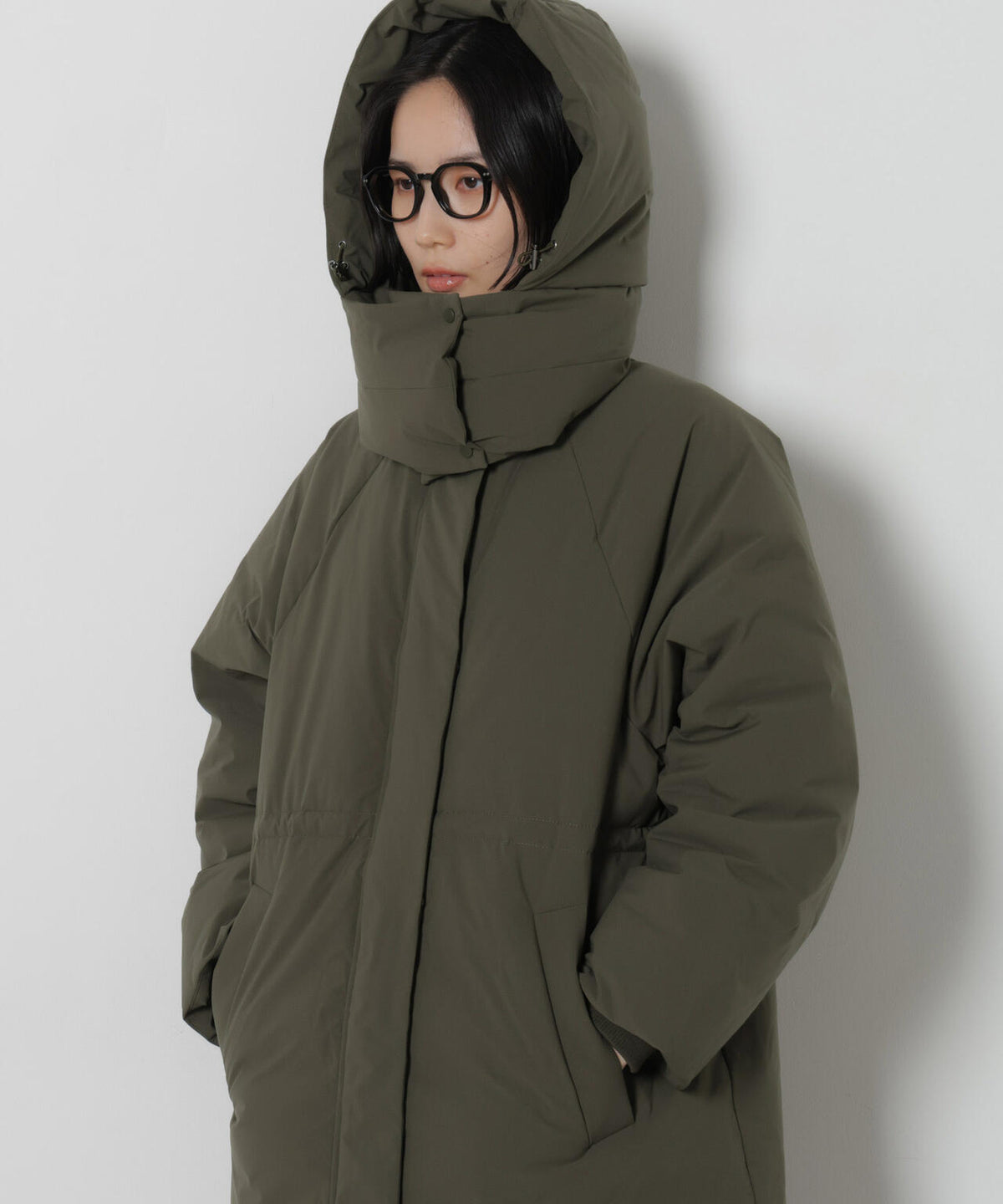 「My西川ダウン(R)」バラクラバフードロングダウン