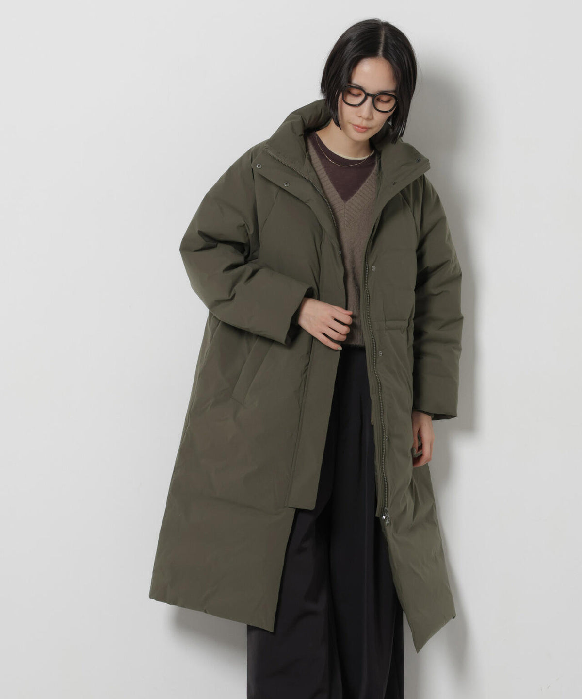 「My西川ダウン(R)」バラクラバフードロングダウン