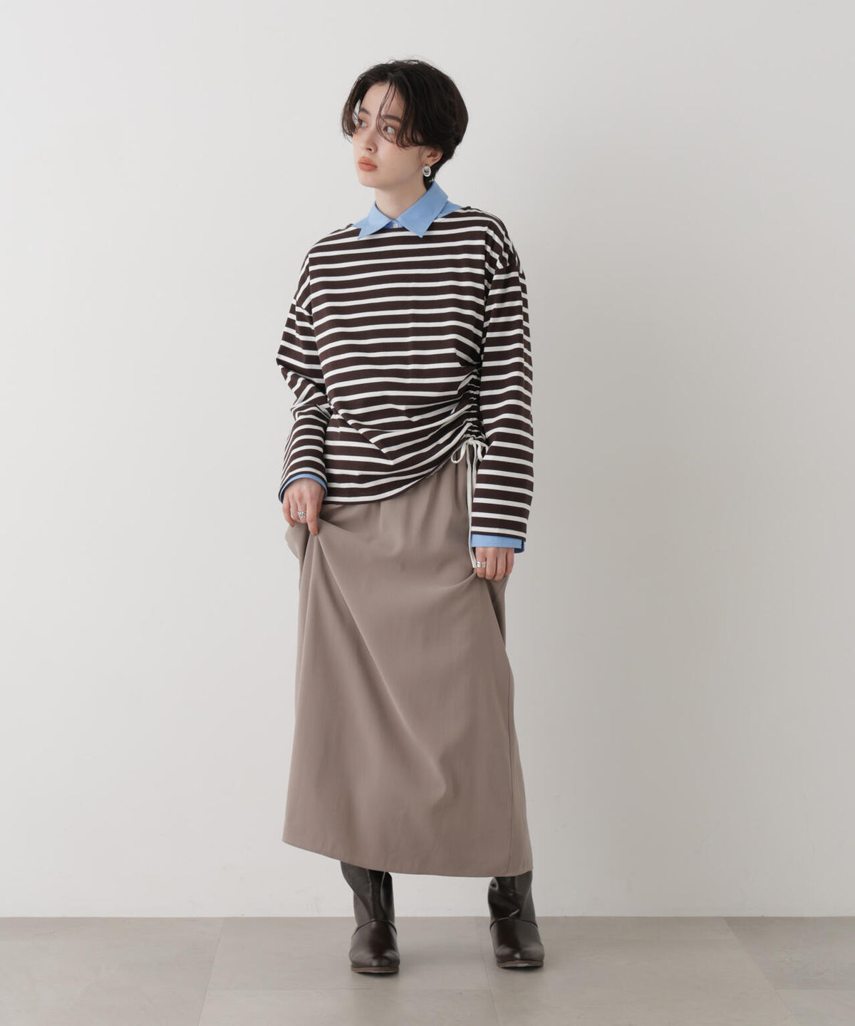 バックボタン2wayシャツ