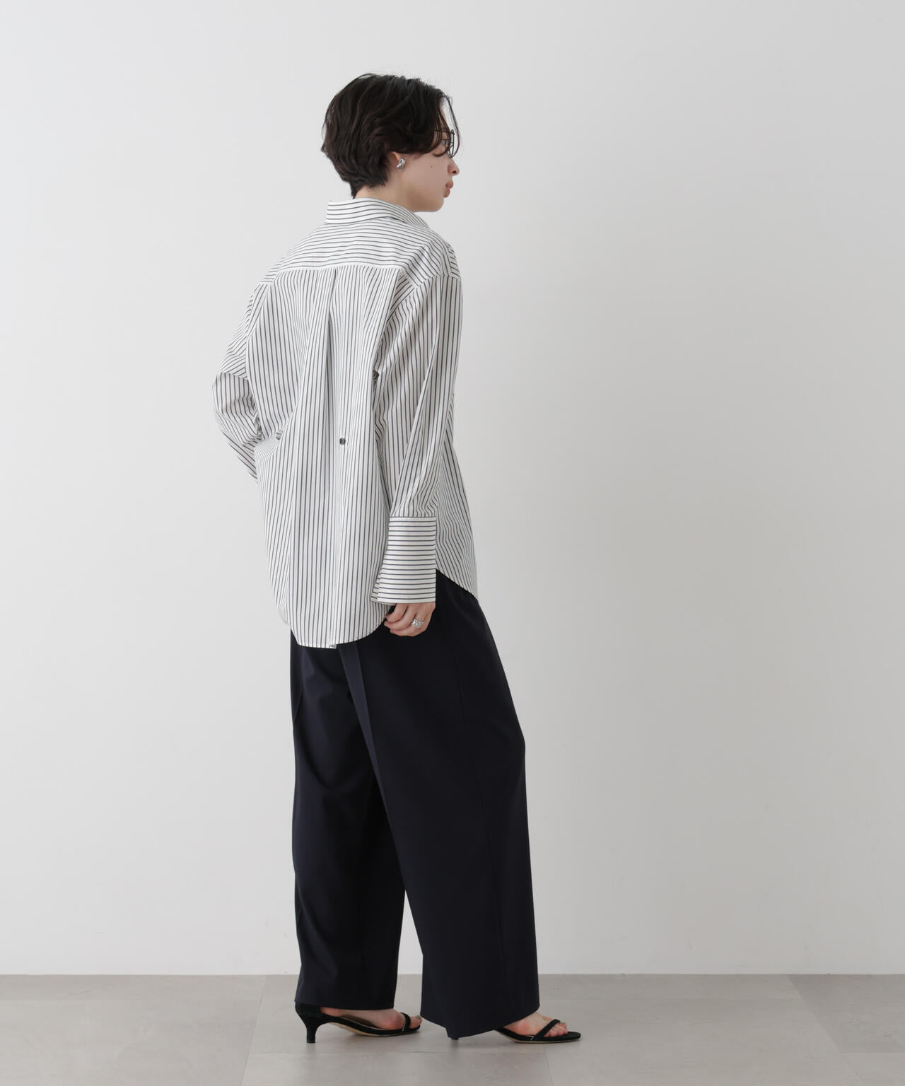 バックボタン2wayシャツ
