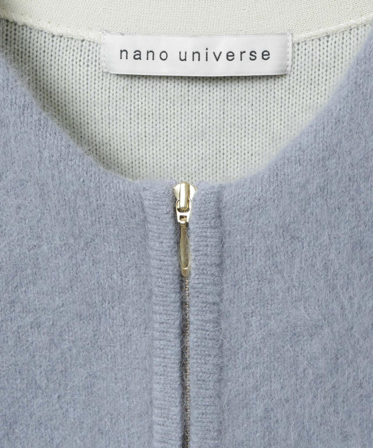 ウォッシャブルフォックスリバーニットジップジャケット