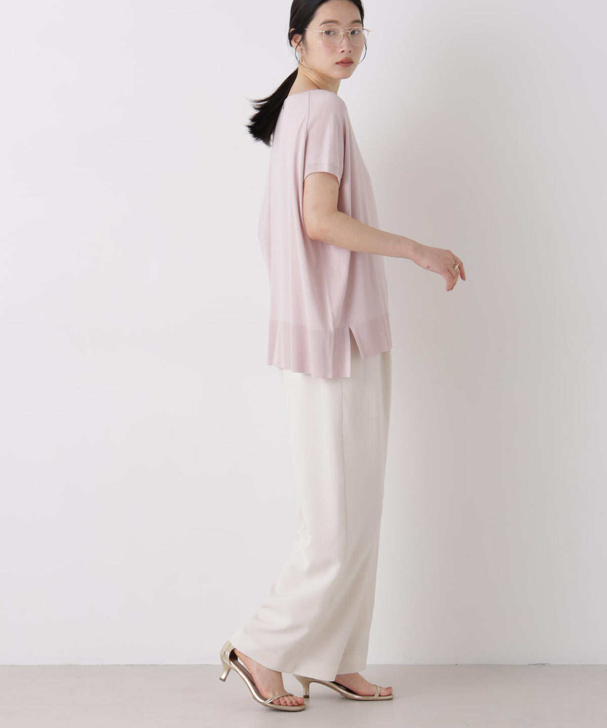SUMMER VEIL KNIT ワイドプルオーバー