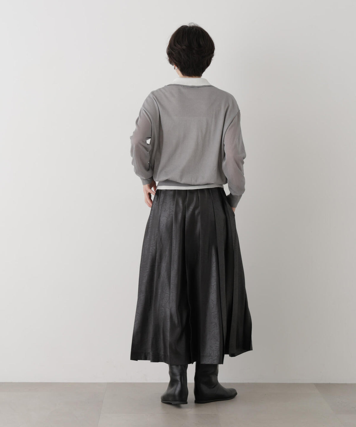 レイヤードライクシアーポロニット