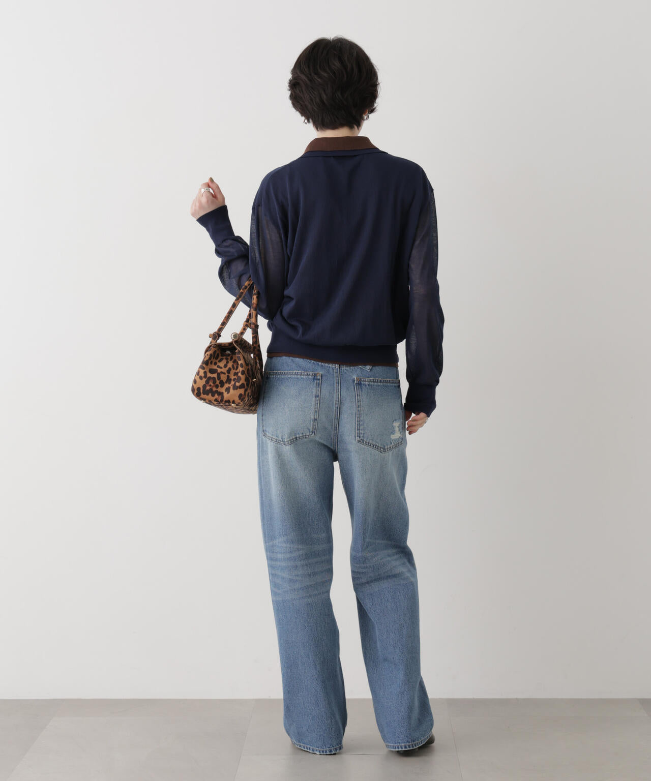 レイヤードライクシアーポロニット