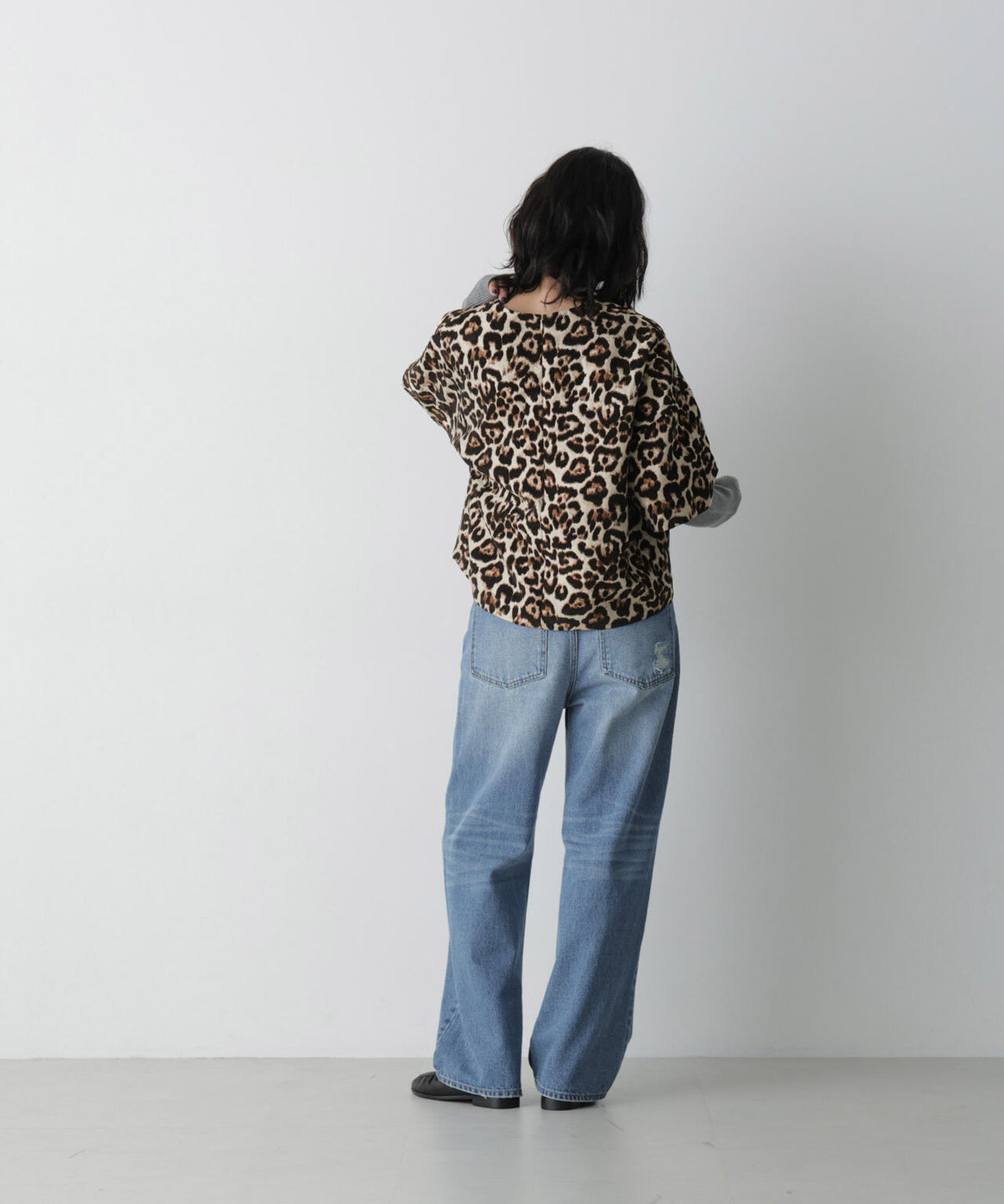 「STEVELOUR」レイヤード風ジャガードトップス