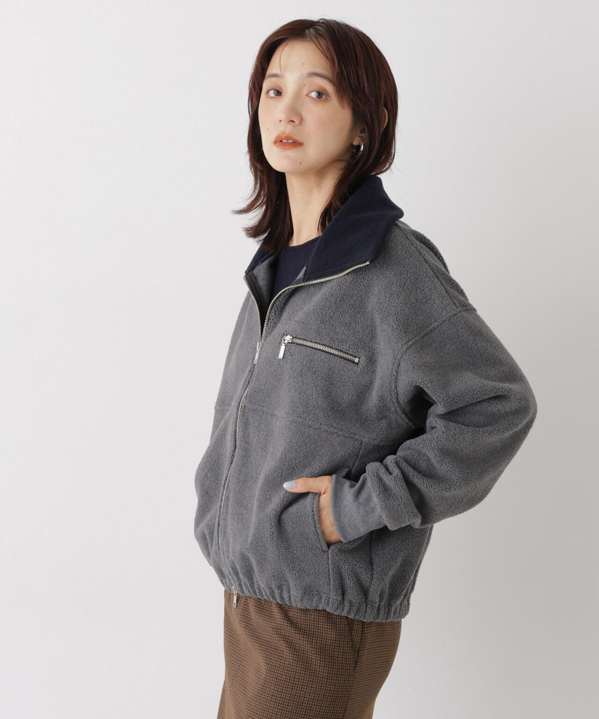 フリースジップジャケット