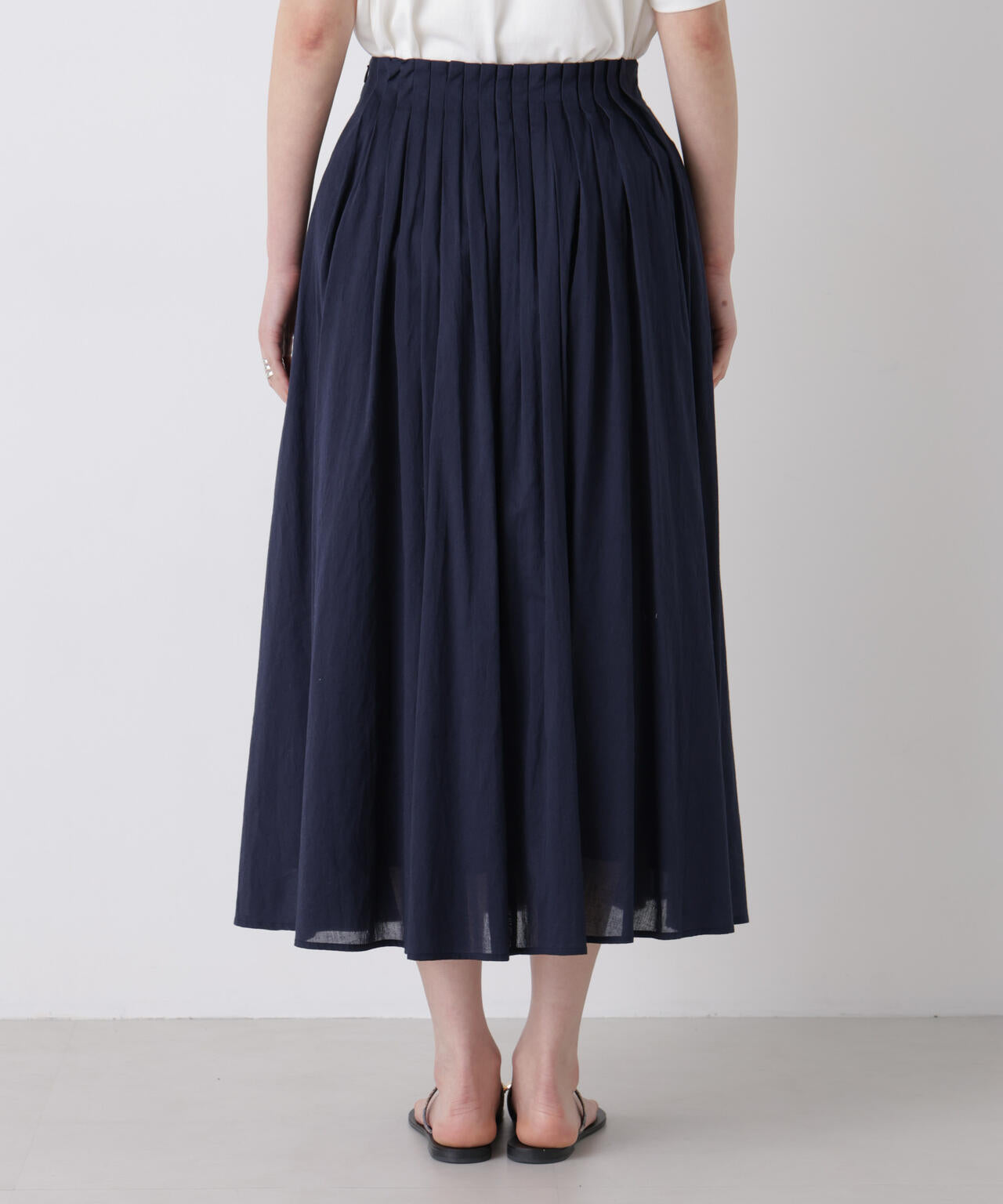 made in india タックフレアスカート(セットアップ可)