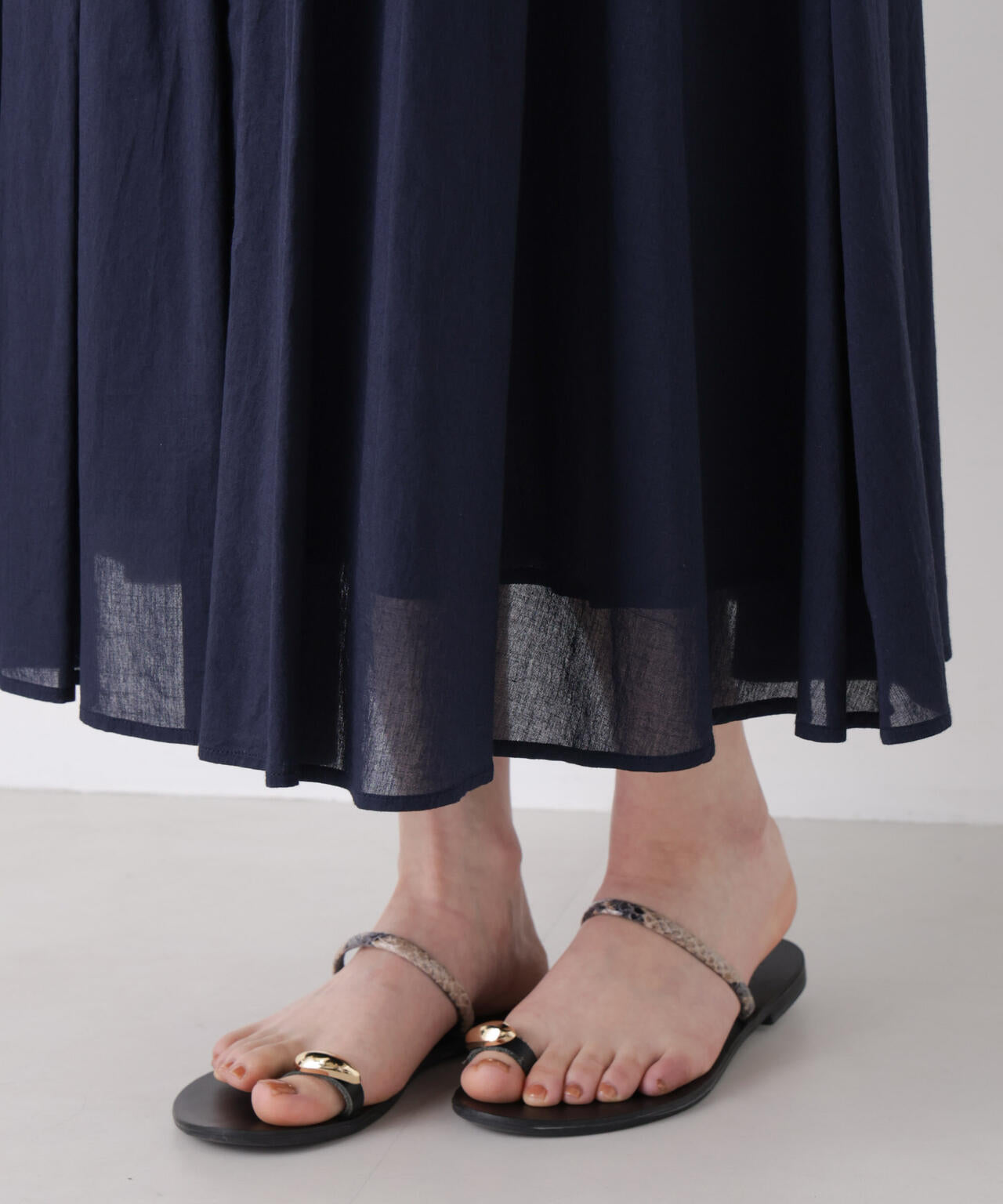 made in india タックフレアスカート(セットアップ可)