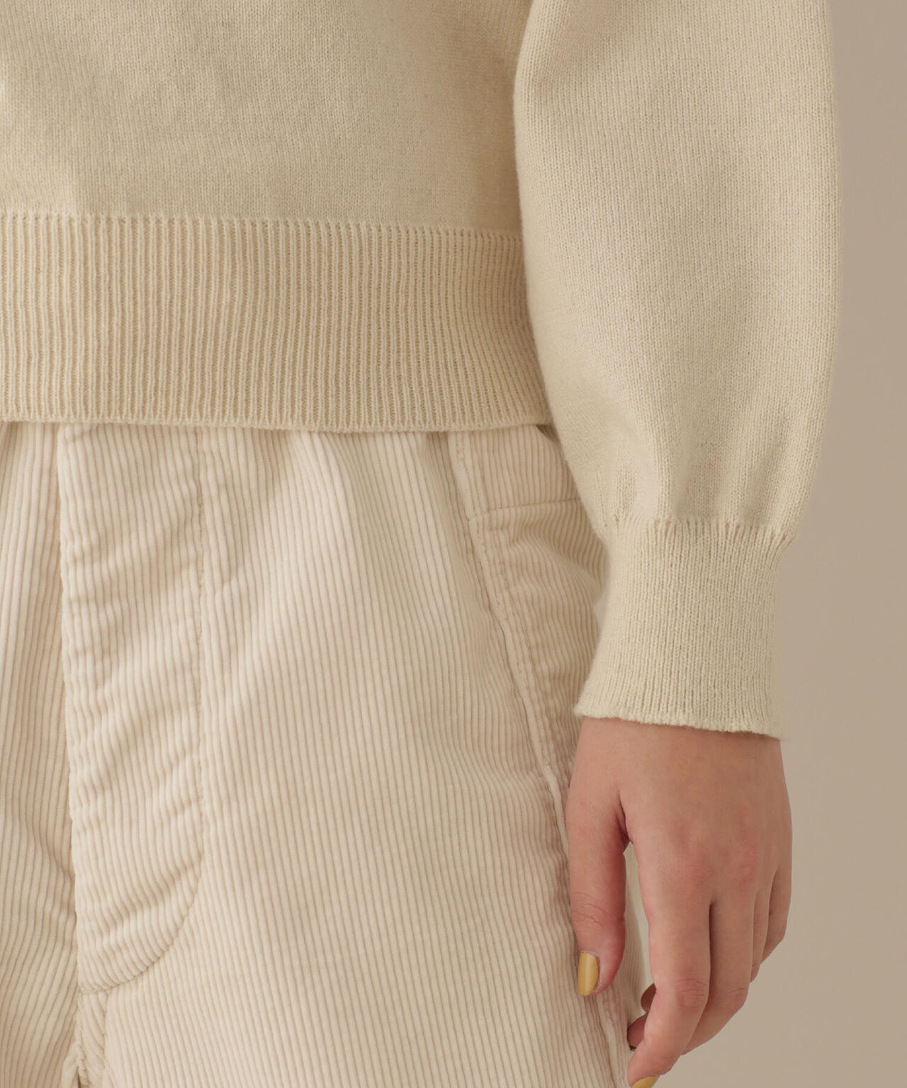 YONETOMI/別注 RIGID CASHMERE KNIT P/O