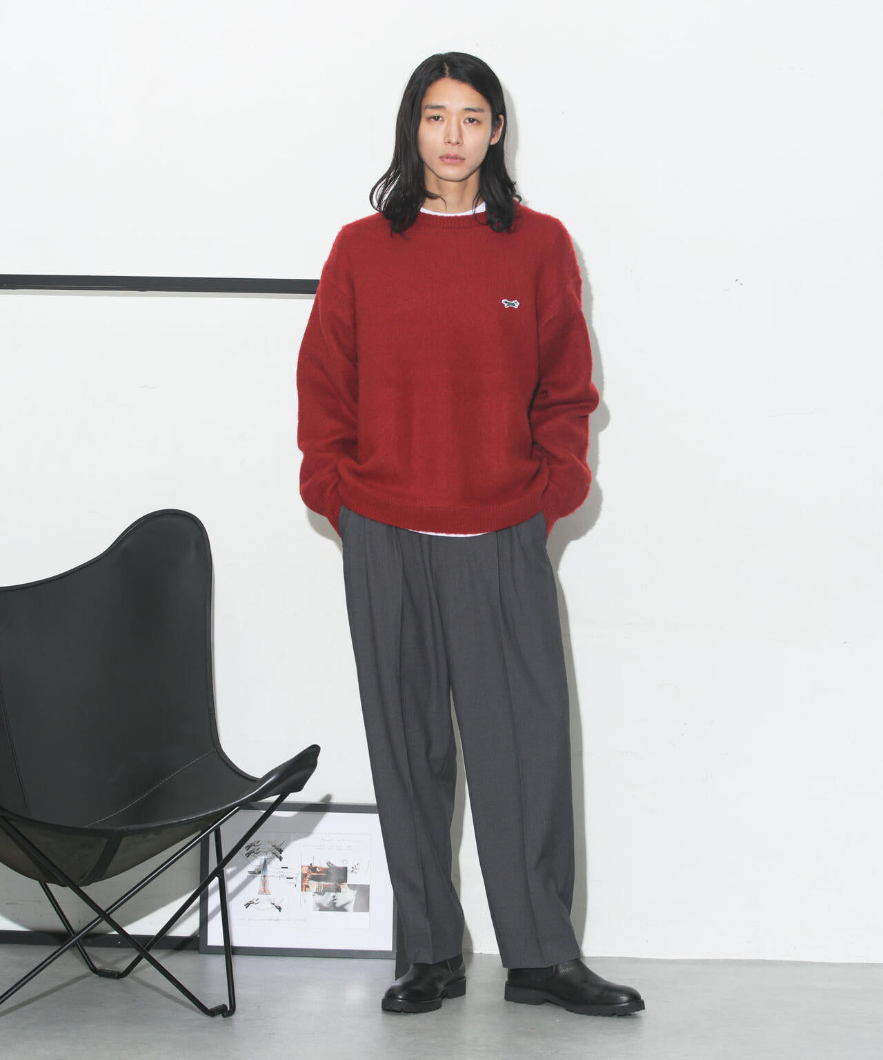 「Penney's別注」モヘヤタッチクルーネック