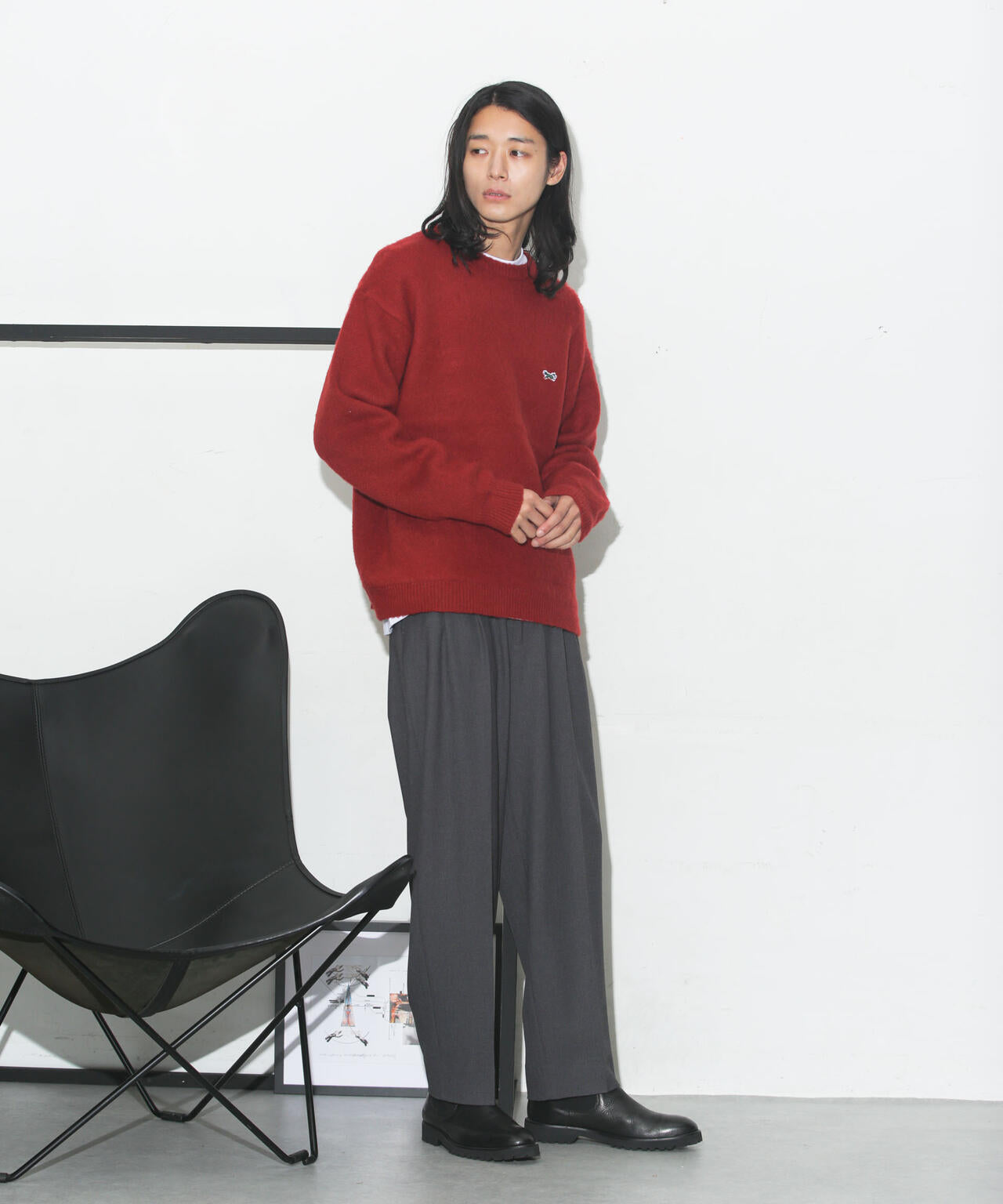 「Penney's別注」モヘヤタッチクルーネック