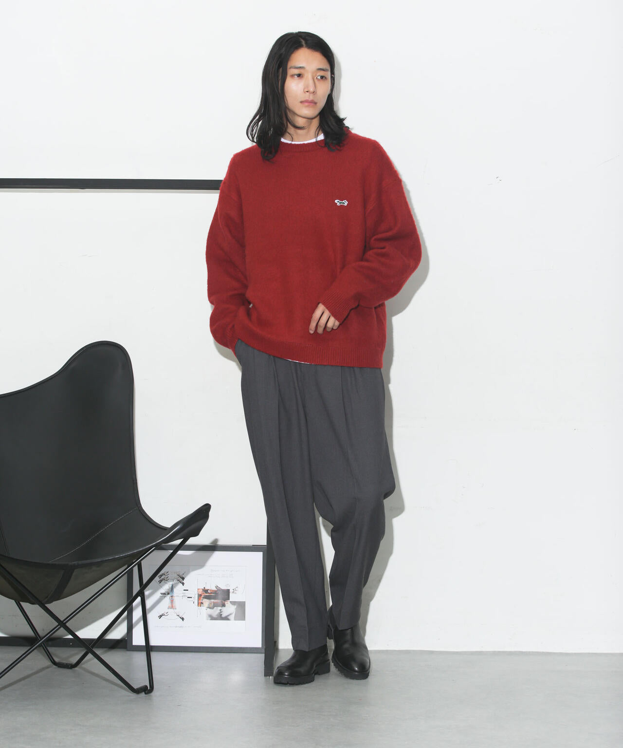 「Penney's別注」モヘヤタッチクルーネック