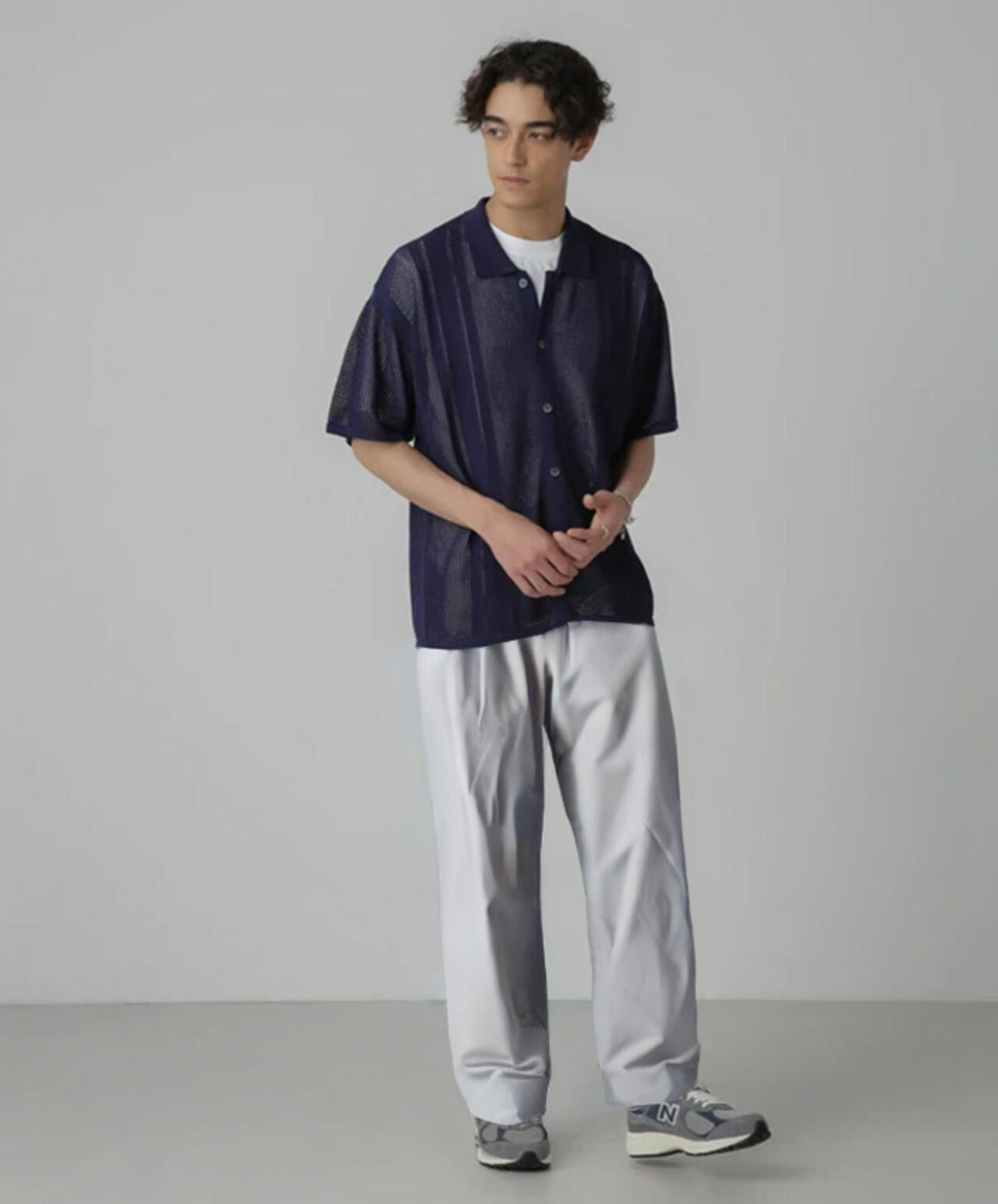ドライタッチニットシャツ 半袖