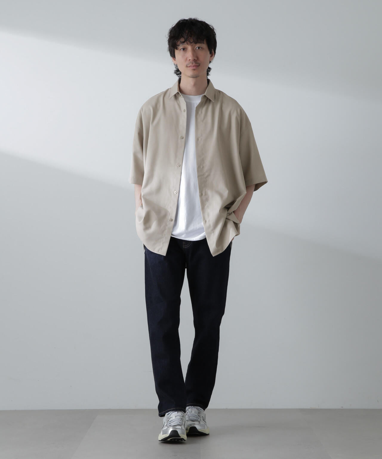 ビッグドレープシャツ 半袖