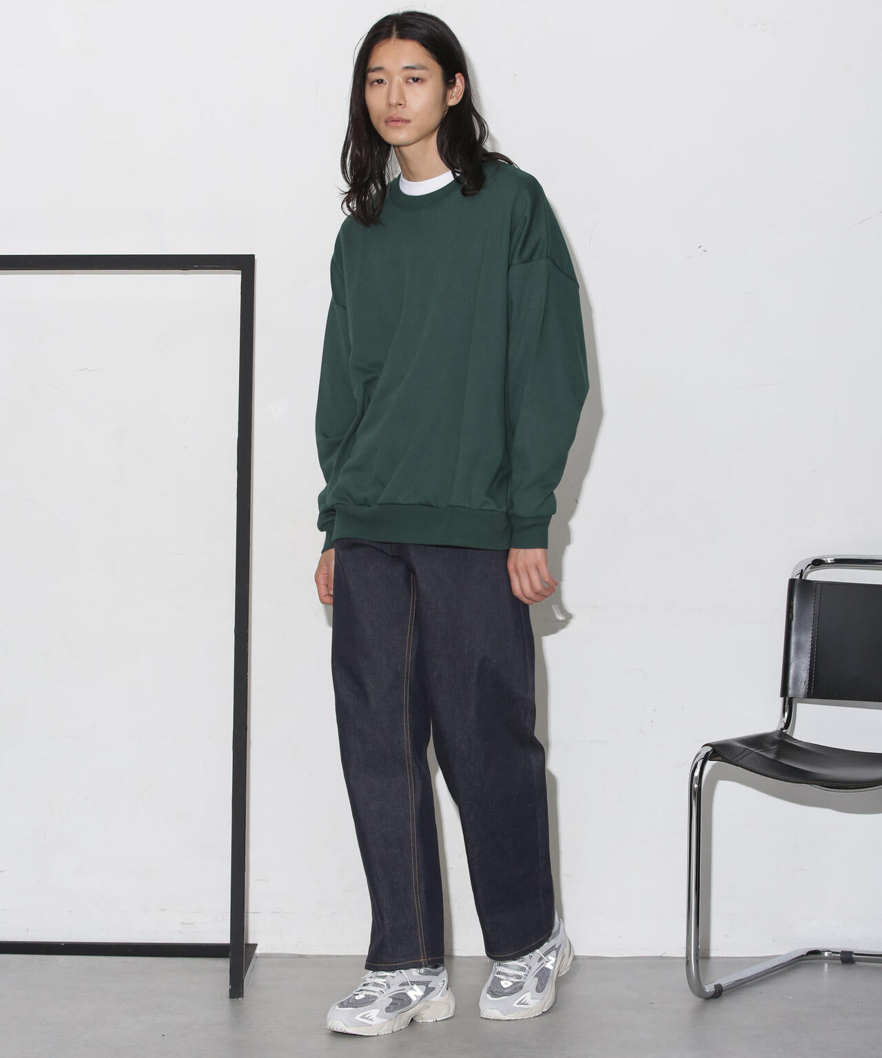 ビックシルエットクルーネックスウェット