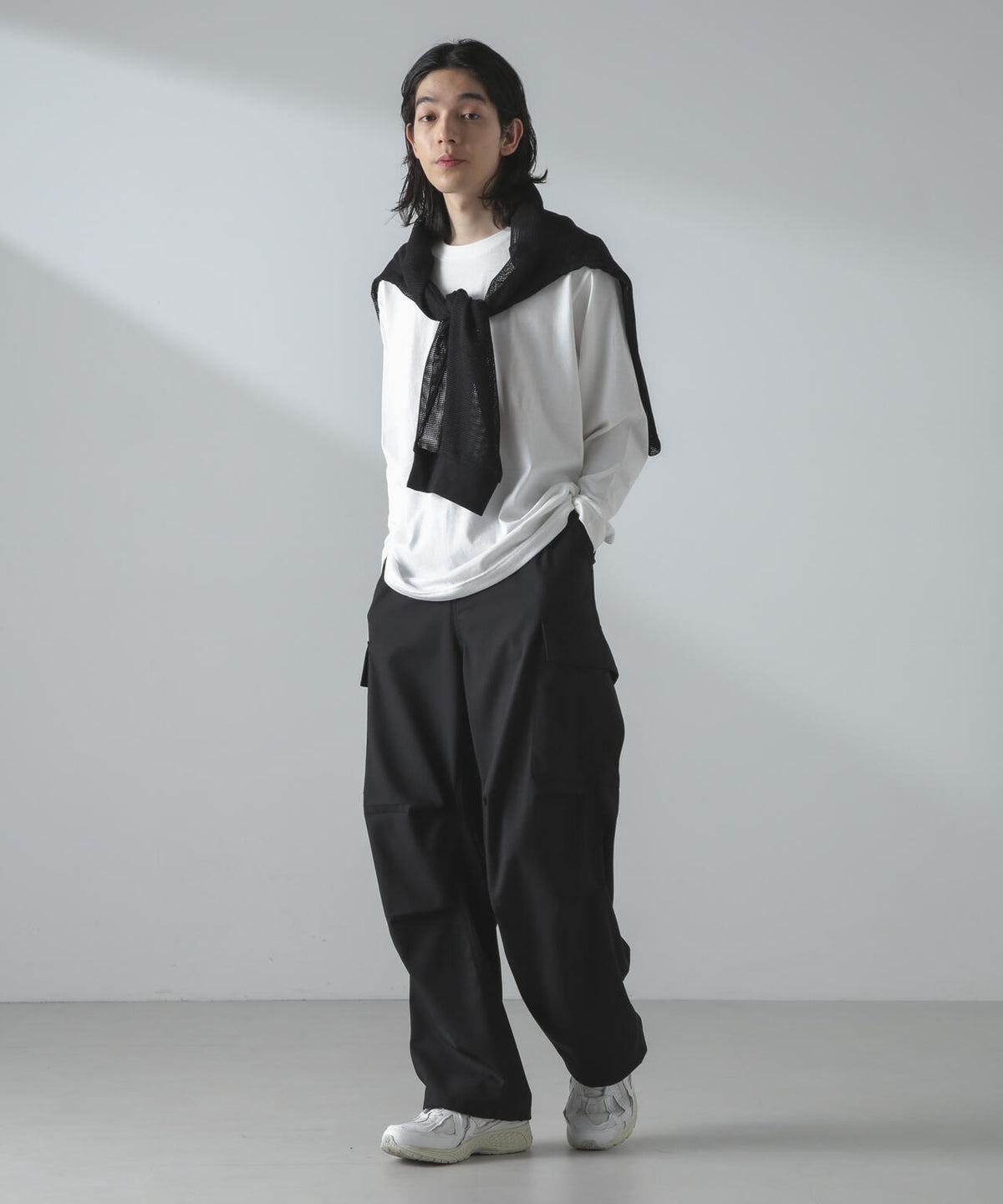 アンサンブルメッシュTシャツ 長袖
