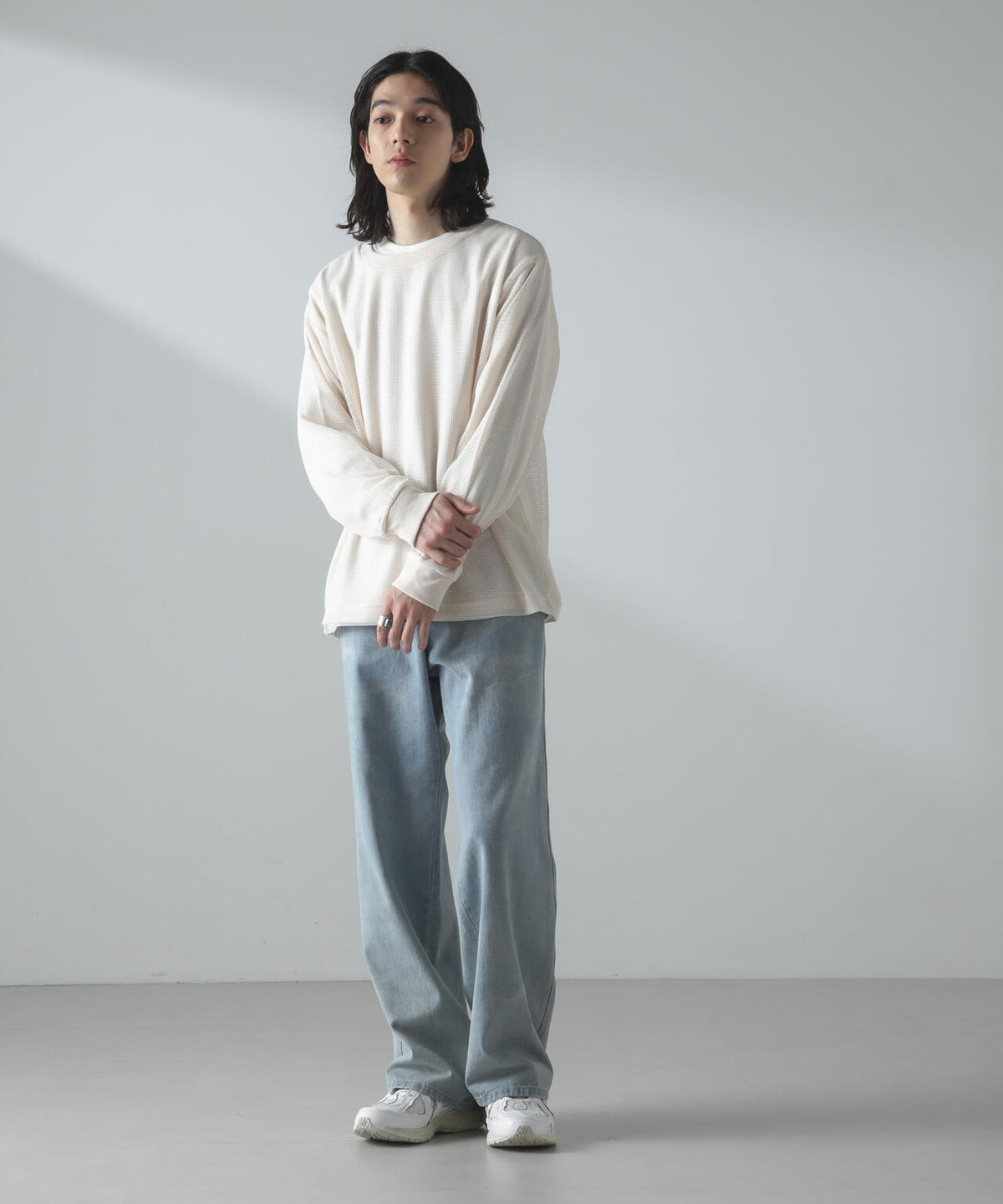アンサンブルメッシュTシャツ 長袖