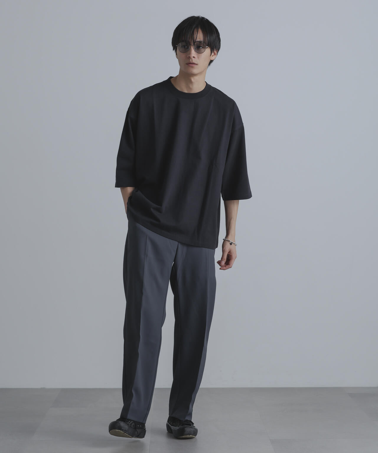 ルーズフィットワイドスリーブPO 7分袖