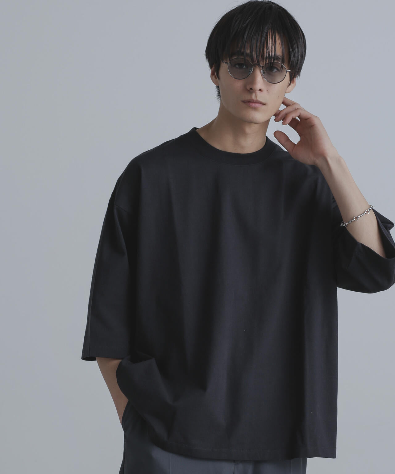 ルーズフィットワイドスリーブPO 7分袖