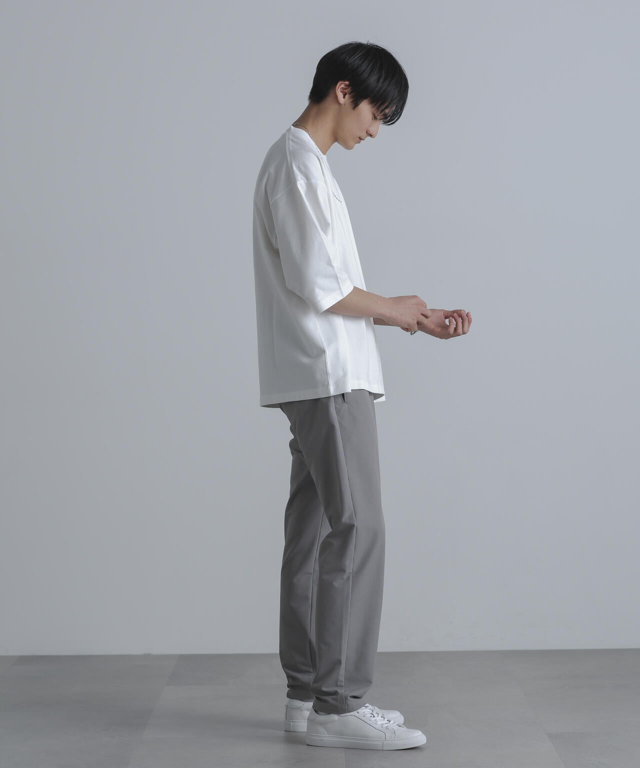 ルーズフィットワイドスリーブPO 7分袖