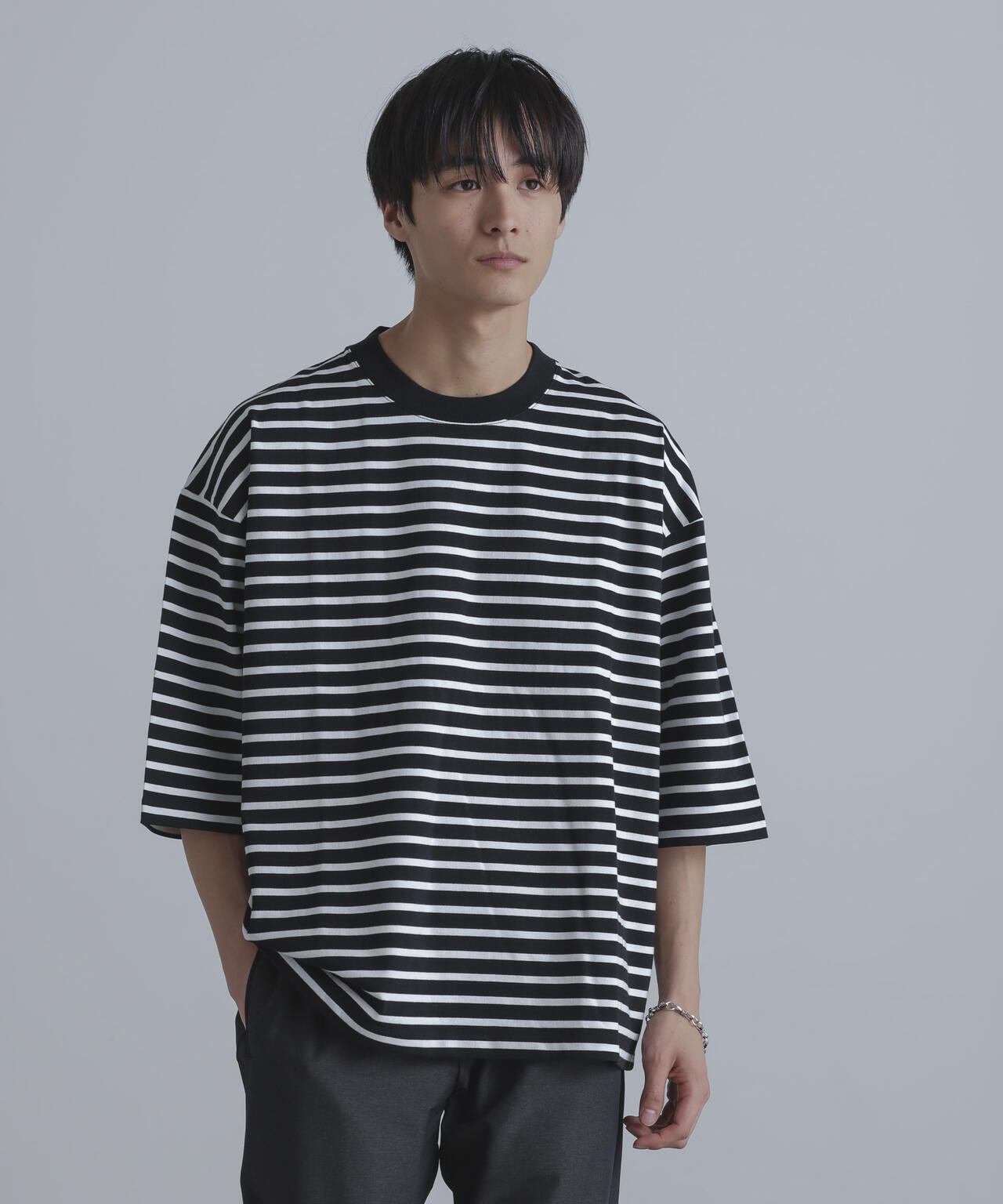ルーズフィットワイドスリーブPO 7分袖