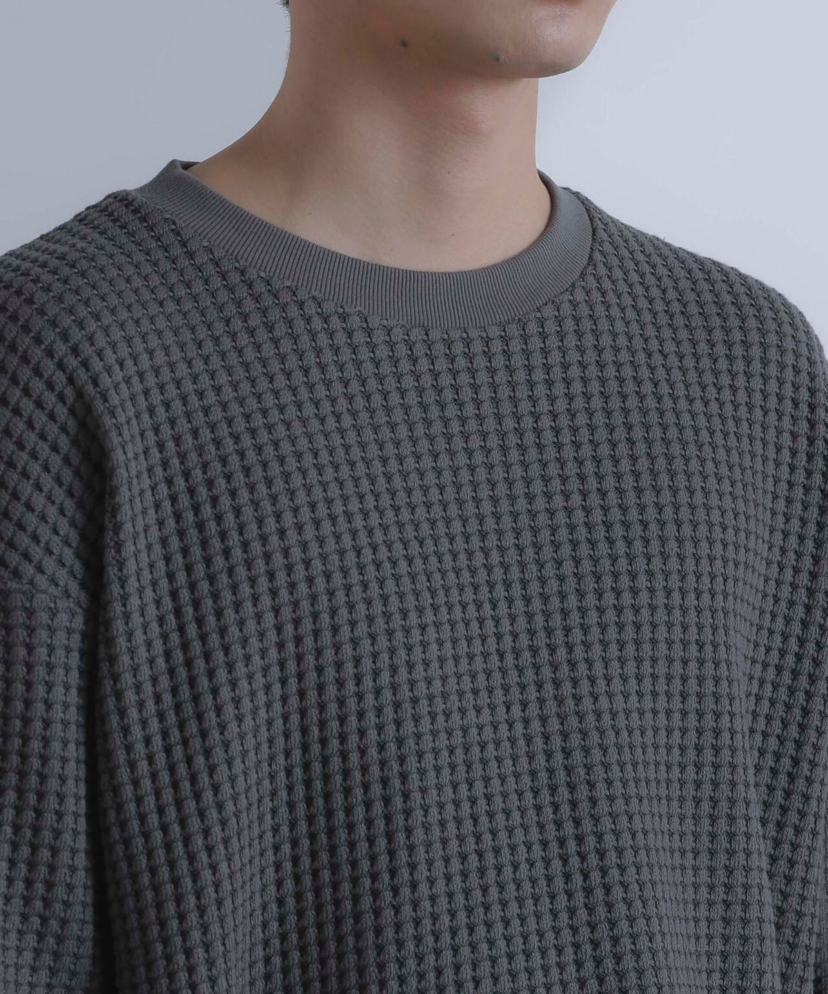 オニワッフルビッグTシャツ 五分袖
