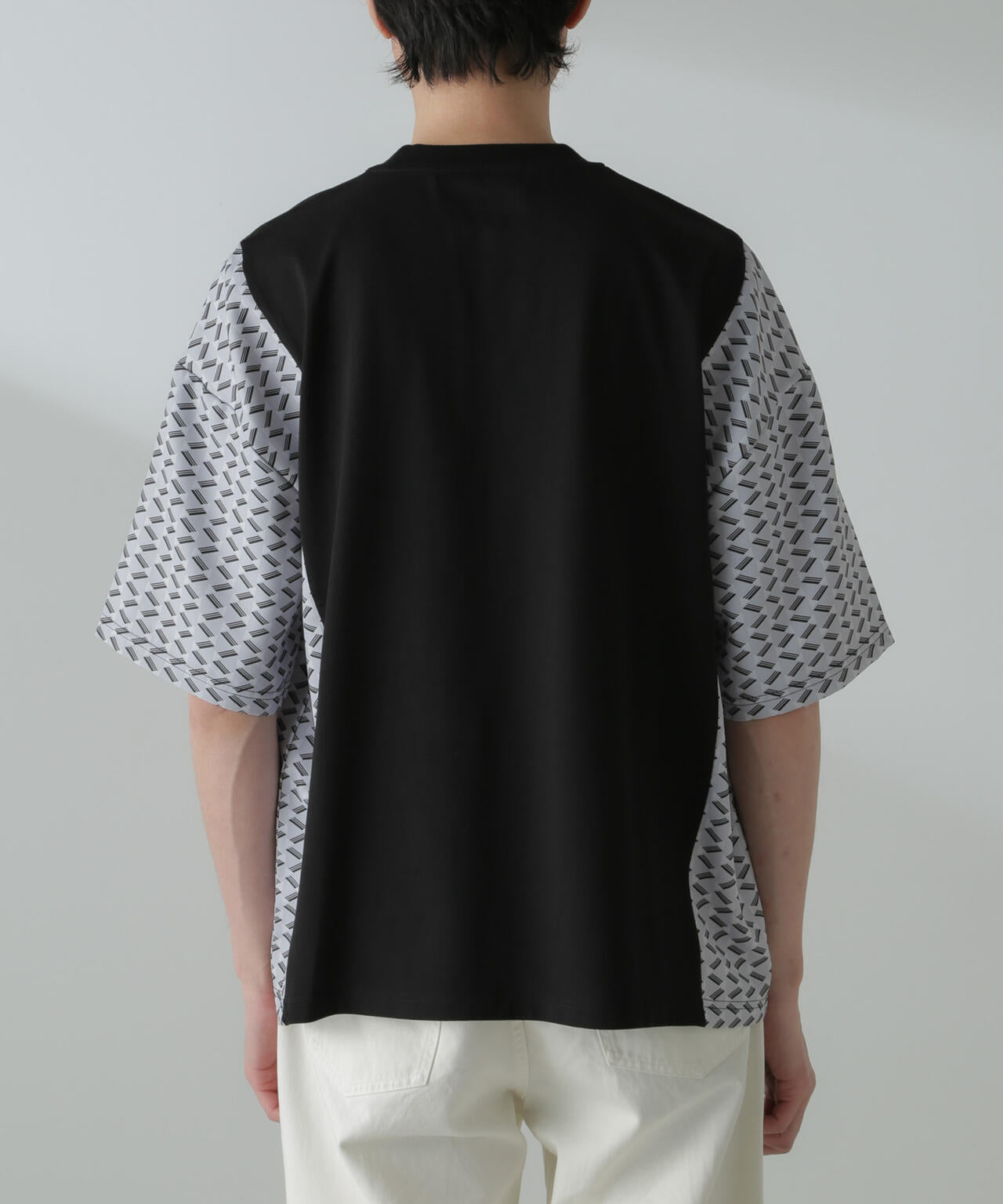 切り替えパターンTシャツ 半袖(セットアップ可)