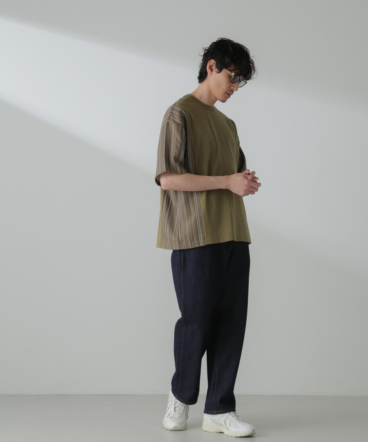 切り替えパターンTシャツ 半袖(セットアップ可)