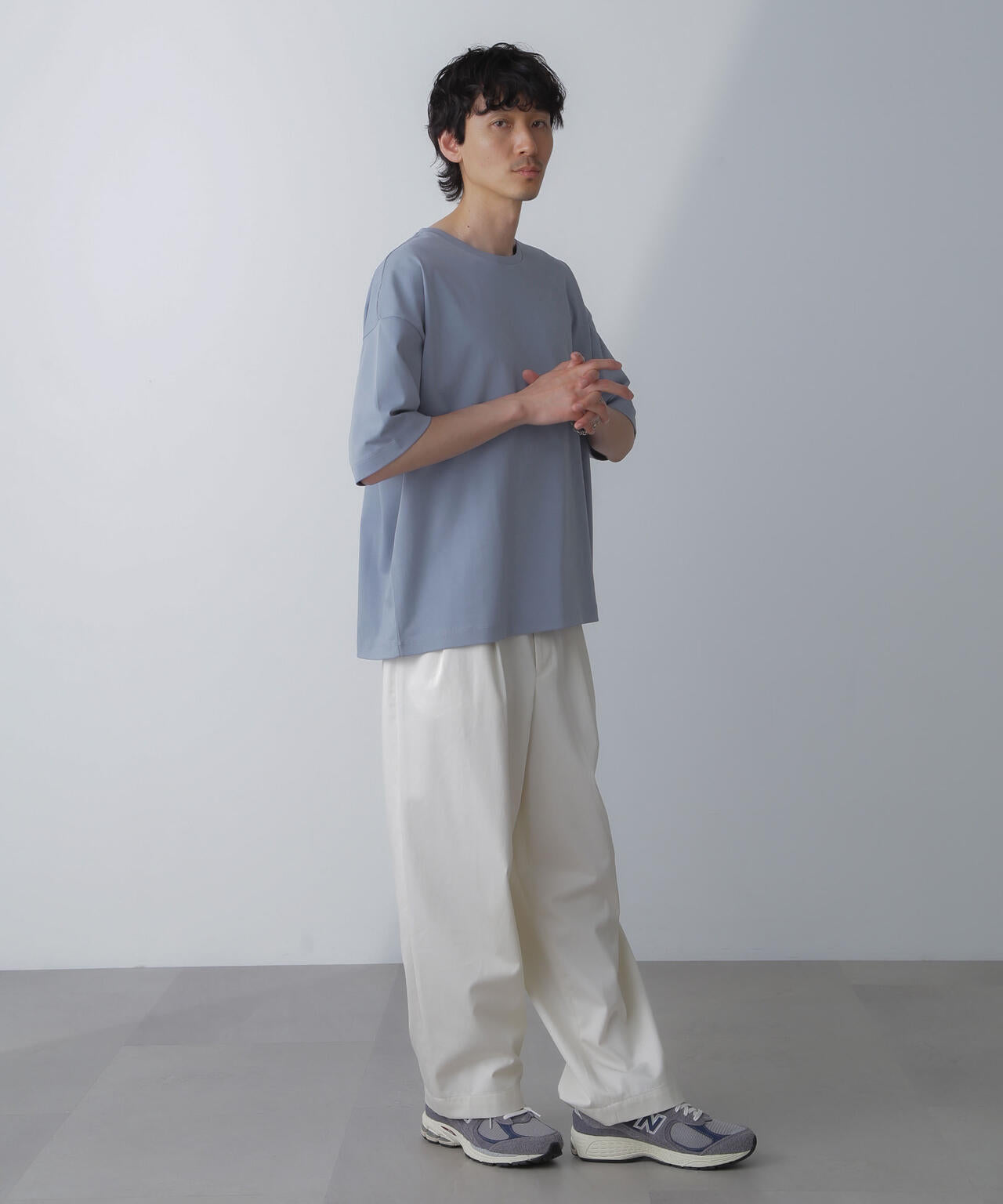 WEB限定/アンチスメル ルーズクルーネックTシャツ 半袖