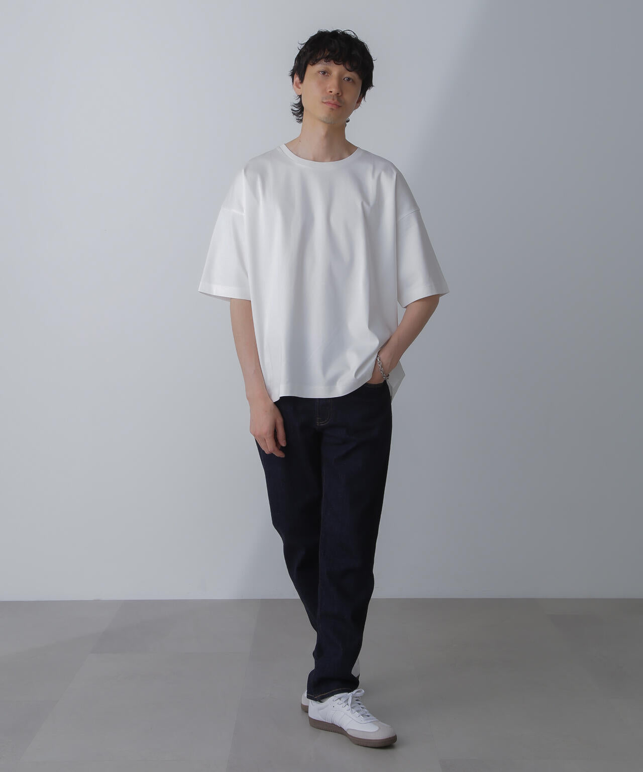 WEB限定/アンチスメル ルーズクルーネックTシャツ 半袖