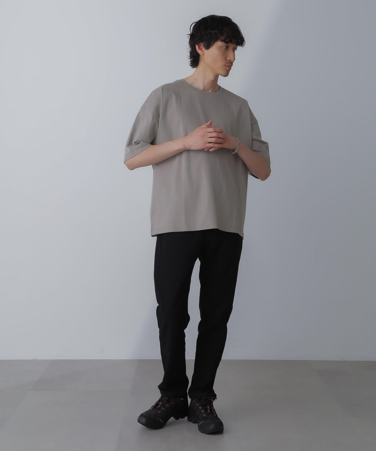 WEB限定/アンチスメル ルーズクルーネックTシャツ 半袖