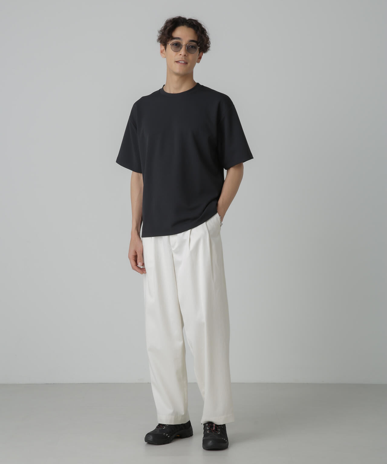 梨地ダンボールリラックスTシャツ(セットアップ可)