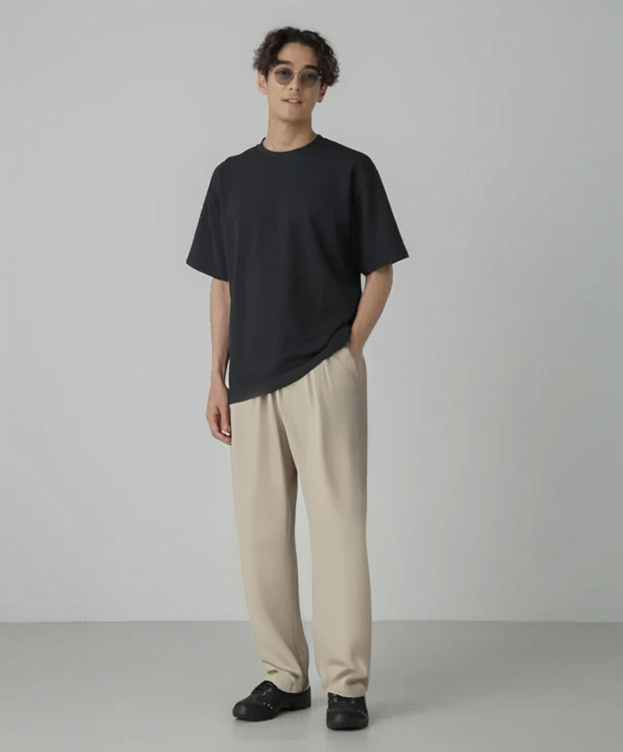 梨地ダンボールリラックスTシャツ(セットアップ可)