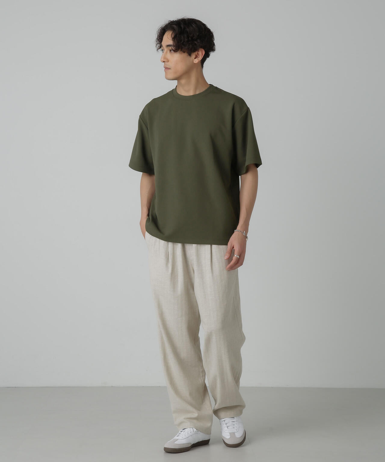 梨地ダンボールリラックスTシャツ(セットアップ可)