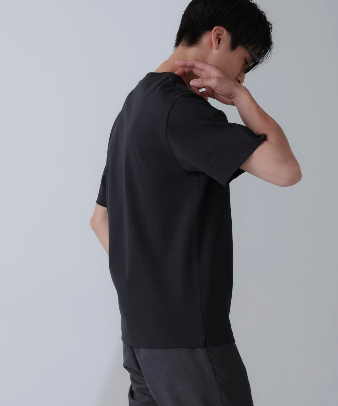 ダブルスムースクルーネックTシャツ 半袖