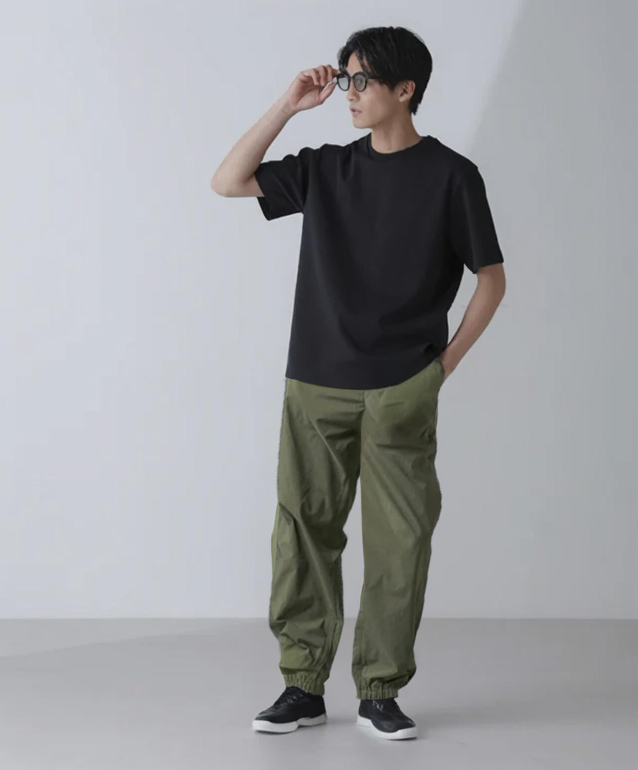 ダブルスムースクルーネックTシャツ 半袖