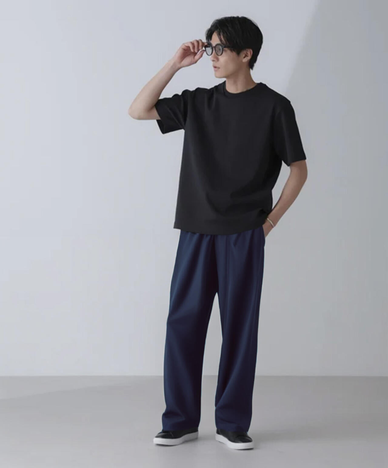 ダブルスムースクルーネックTシャツ 半袖