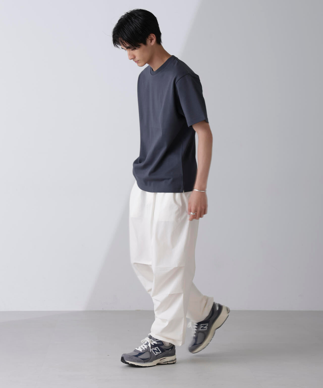 ダブルスムースクルーネックTシャツ 半袖